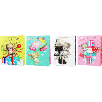 Пакет подарочный 18*23 deVENTE Teddy bear ассорти , арт. 9041137