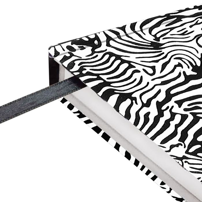 Блокнот Бизнес А5 96л в точку ФЕНИКС Escalada Зебры на резинке твердая обложка, арт. 51532