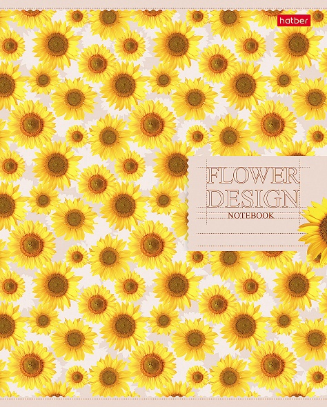 Тетрадь А5 60л клетка ХАТБЕР Соцветие красоты ассорти, арт. 60Т5В1_29400