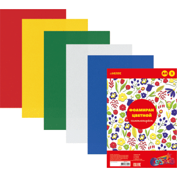 Фоамиран цветной самоклеящийся А4 5цв 5л 2мм deVENTE Cosmo, арт. 8040778