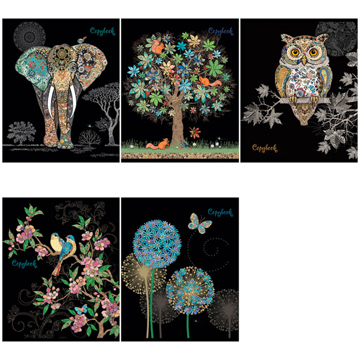 Тетрадь А5 48л клетка ПЗБМ Багарт-1 ассорти, арт. 027113