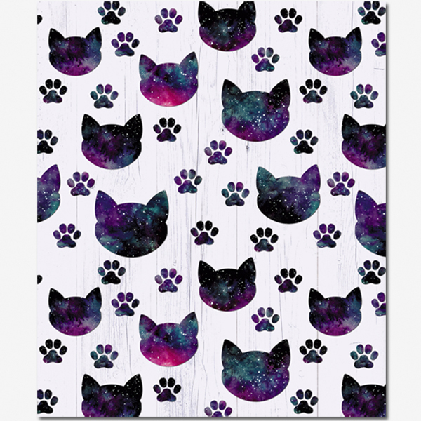 Тетрадь А5 48л клетка ПОЛИНОМ Космические коты ассорти, арт. 3015