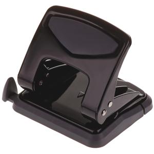 Дырокол на 35л OFFICE SPACE металлический черный, арт. 266967