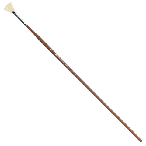 Кисть плоская № 2 щетина веерная BRAUBERG, арт. 200742