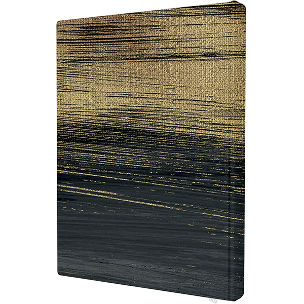 Зап книжка А6 96л кл ПОЛИНОМ Gold Collection black твердая обложка, арт. 3273