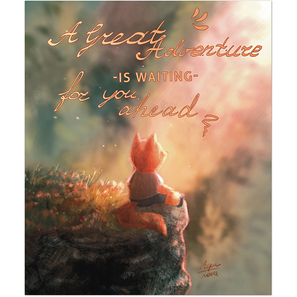 Тетрадь А5 48л клетка ПОЛИНОМ Лисёнок-Путешественник ассорти, арт. 3310