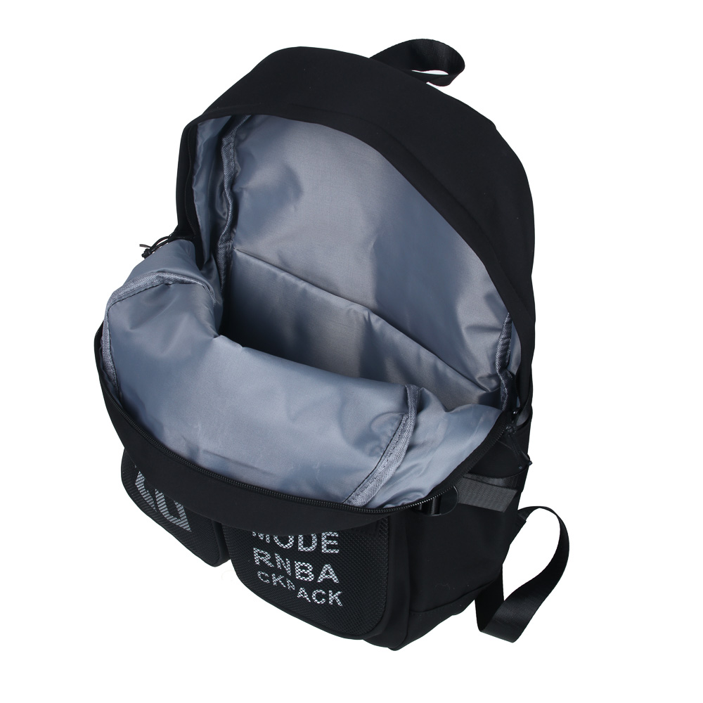 Рюкзак подростковый CLIP STUDIO черный поясная сумка мягкий уплотненная спинка, арт. 254-725