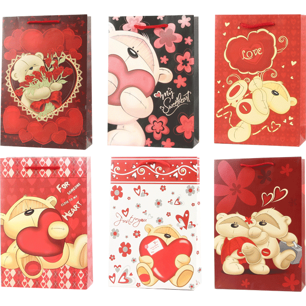 Пакет подарочный 25*37 deVENTE Love ассорти , арт. 9041197