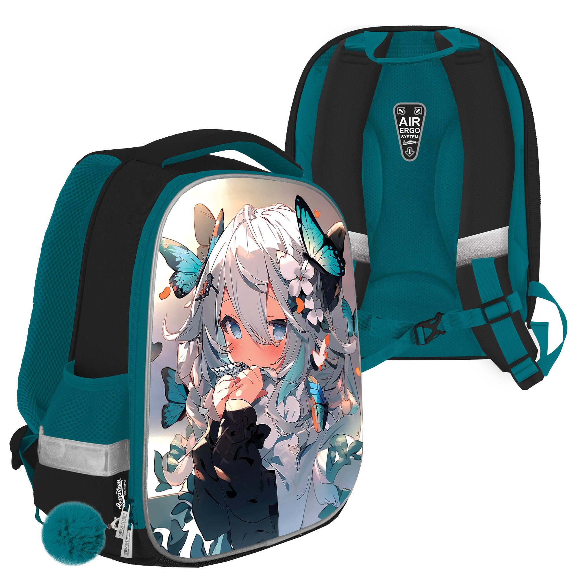 Рюкзак школьный SEVENTEEN Аниме каркасный ортопедическая спинка, арт. SKLB-UTG-868H