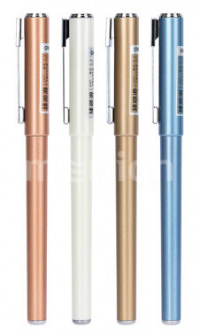 Ручка гелевая черная 0,5/0,35 DELI корпус ассорти A517, арт. A517