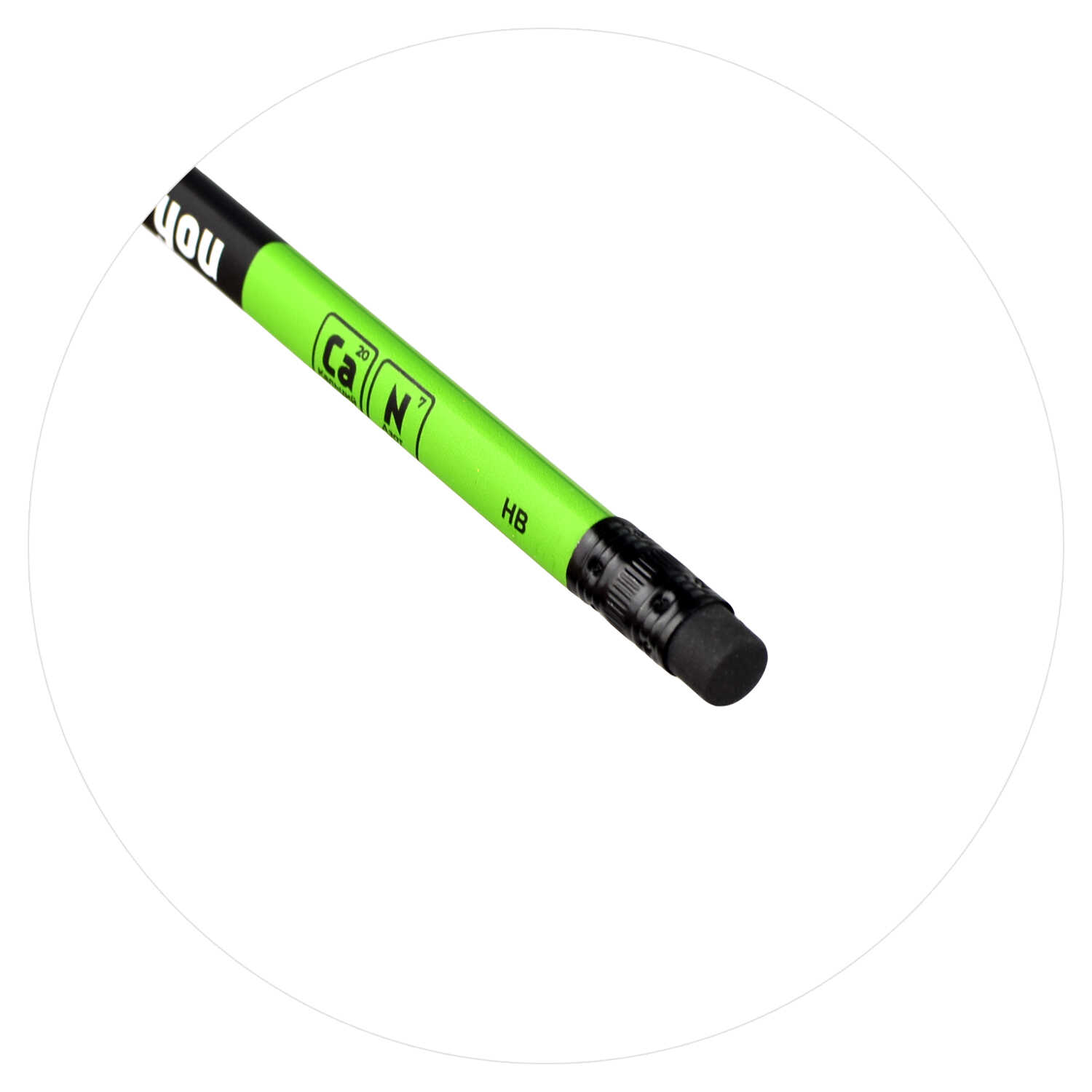 Карандаш чернографитный с ластиком трехгранный черное дерево HB ФЕНИКС Фразы с характером корпус ассорти, арт. 63681