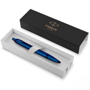 Ручка подарочная шариковая автоматическая синяя PARKER IM Monochrome K328 Blue PVD корпус синий в футляре, арт. 2172966