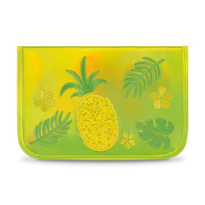 Пенал 1 отделение ФЕНИКС Ананас искусственная кожа, арт. 51431