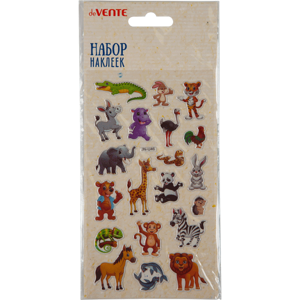 Наклейки объемные В мире животных deVENTE 9*16, арт. 8002134