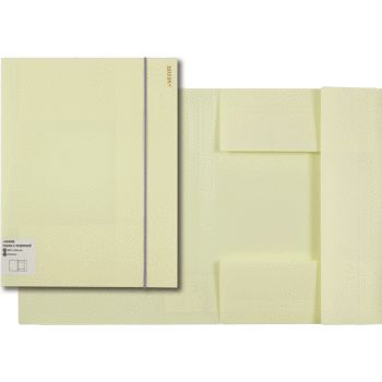 Папка на резинках А4 deVENTE Pastel желтая, арт. 3070800