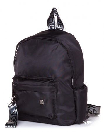 Рюкзак школьный ХАТБЕР Fashion черный мягкий уплотненная спинка, арт. NRk_53063