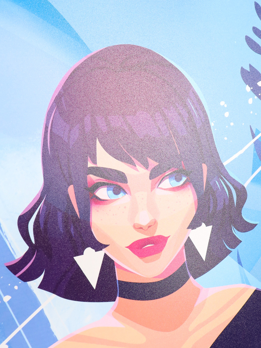 Папка для рисунков и труда А3 на молнии c ручками ПРОФ-ПРЕСС Девушка с веснушками, арт. ПТР-8961