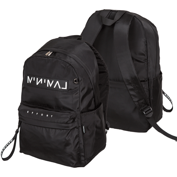 Рюкзак подростковый deVENTE Minimal Efforts черный  с отделением для ноутбука уплотненная спинка, арт. 7032465
