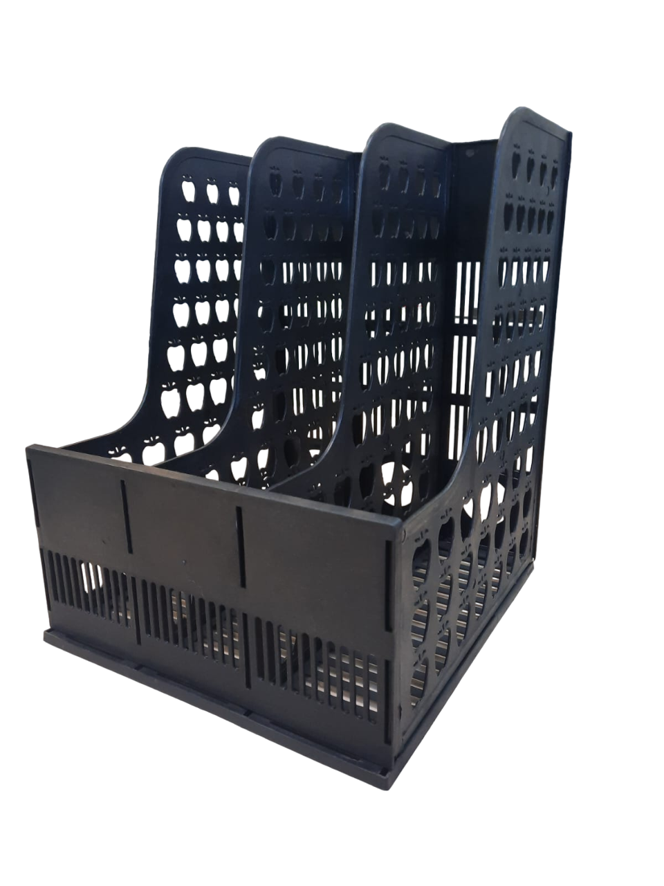 Лоток вертикальный 3-х секционный UNION черный, арт. ABT930146