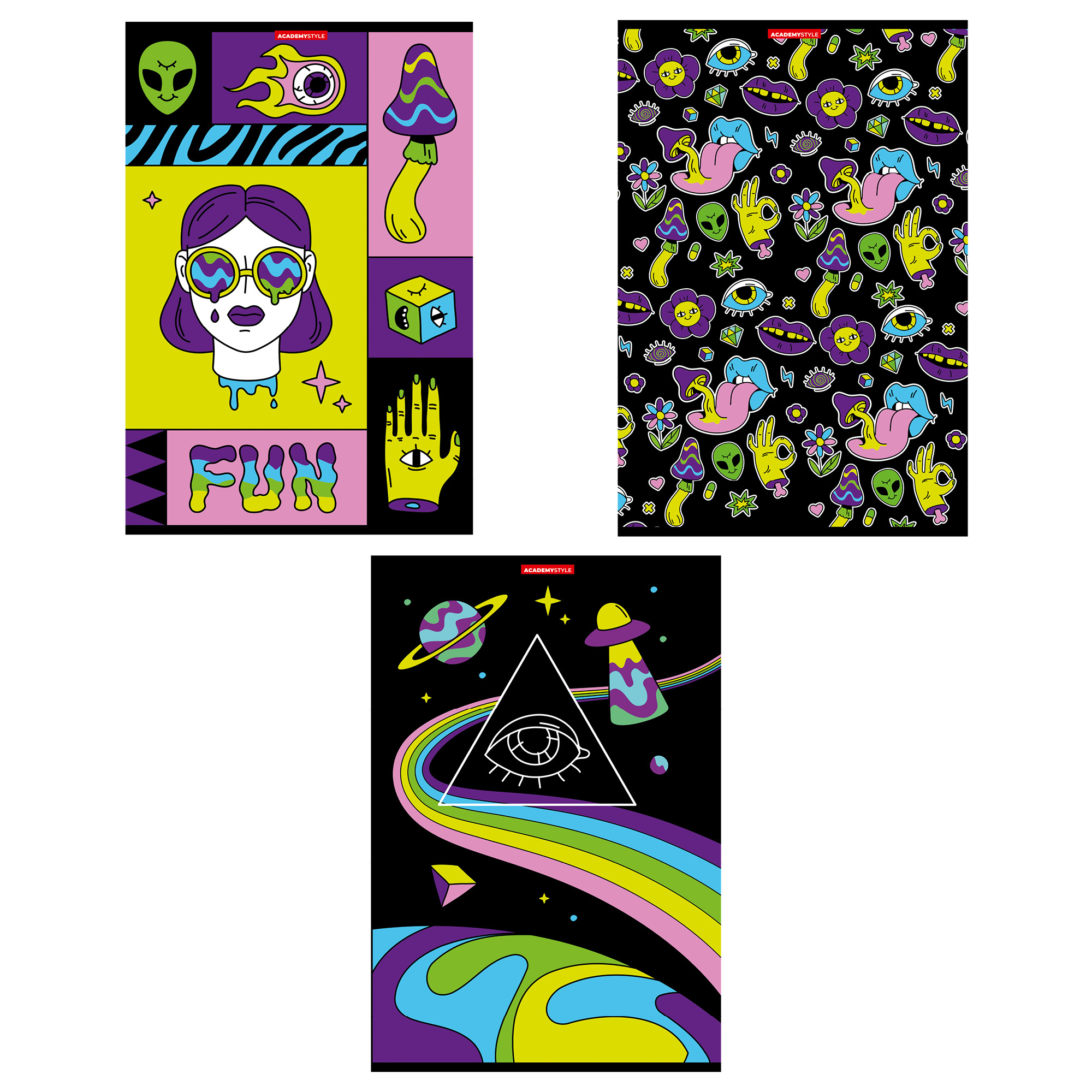 Тетрадь А4 48листов линия АКАДЕМИЯ ХОЛДИНГ Эйфория, арт. 11424/3