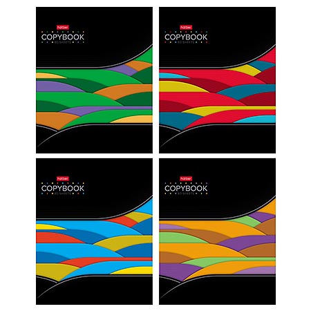 Тетрадь А5 80л линия ХАТБЕР Яркая графика ассорти, арт. 80Т5лВ2