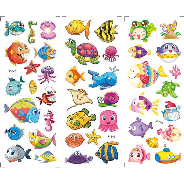 Наклейки объемные многоразовые 7*17 deVENTE In the sea, арт. 