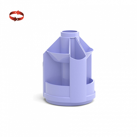 Подставка для письменных принадлежностей ERICH KRAUSE Mini Desk Pastel фиолетовая, арт. 51472