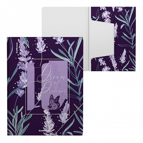 Папка на резинках А4 ERICH KRAUSE Lavender , арт. 61207