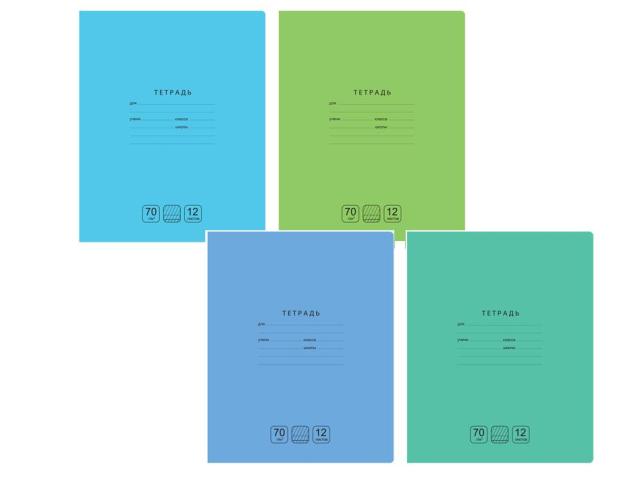 Тетрадь А5 12л частая косая линия BG Отличная, арт. Т5ск12 11772