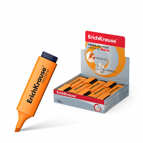 Маркер текстовой оранжевый 5,2мм ERICH KRAUSE V-20, арт. 30943