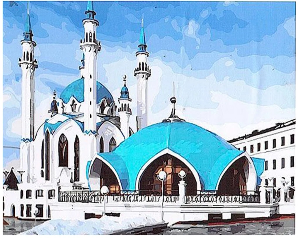 Картина по номерам с акриловыми красками 40*50 Мечеть, арт. GX25043
