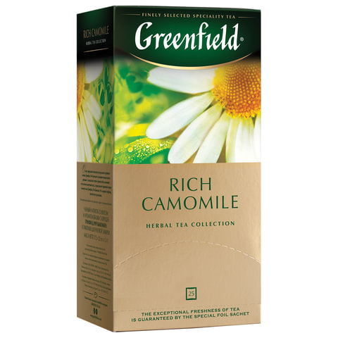 Чай травяной GREENFIELD Rich Camomile Ромашка 25пак, арт. 620381/4322