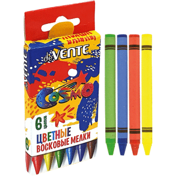 Карандаши восковые  6цветов deVENTE Cosmo, арт. 8077813