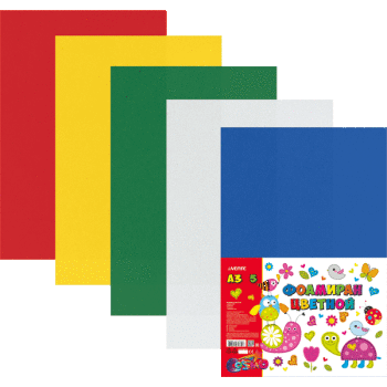 Фоамиран цветной А3 5цв 5л 2мм deVENTE Cosmo, арт. 8013800
