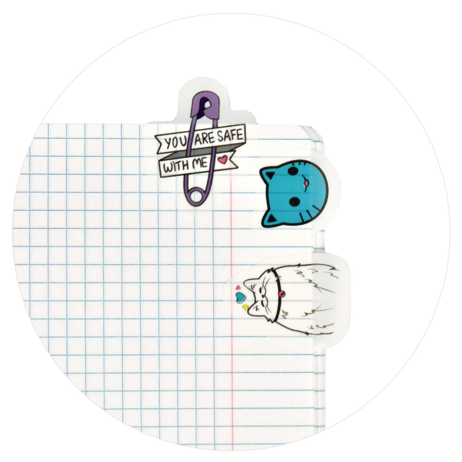 Закладки с клеевым краем пластиковые ФЕНИКС Манга 8*20шт/упак, арт. 64239