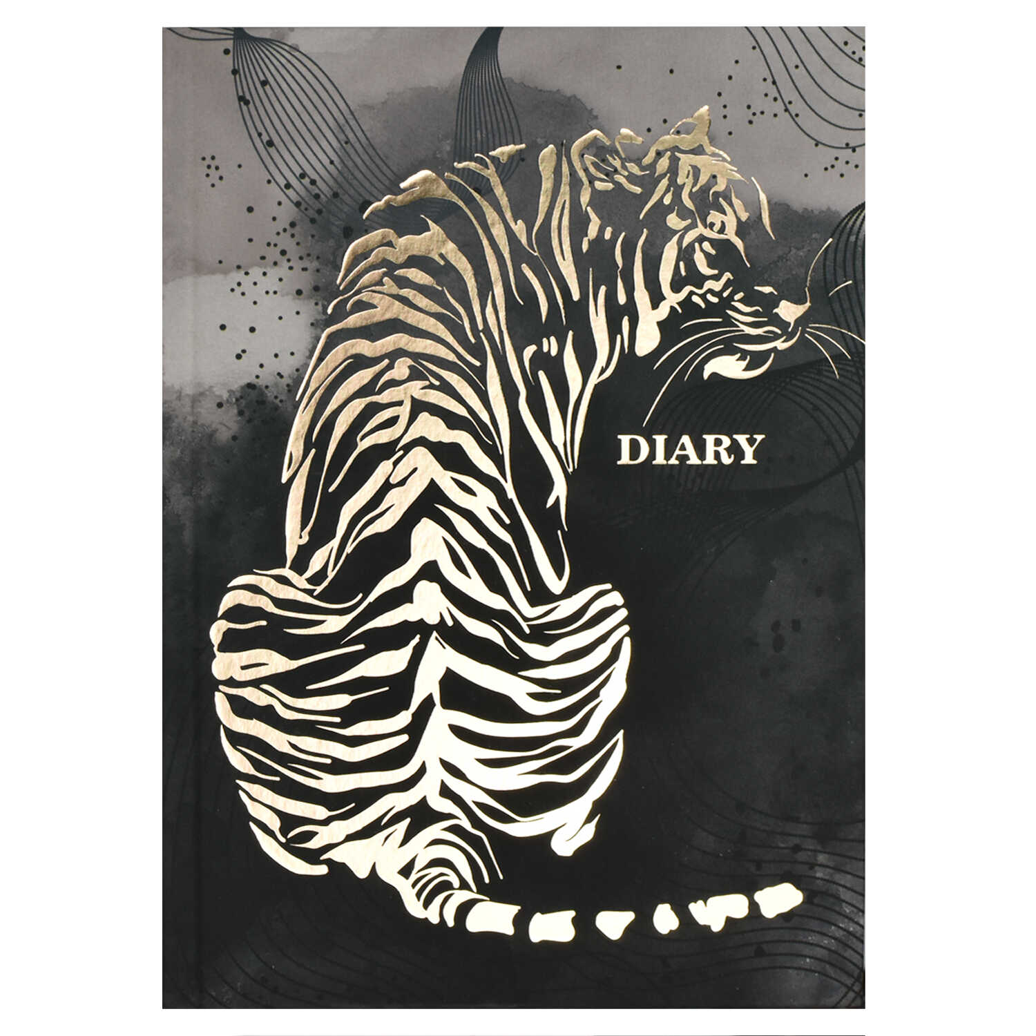 Ежедневник недатированный А5 ФЕНИКС Diary Золотой тигр soft touch твердая обложка, арт. 58259