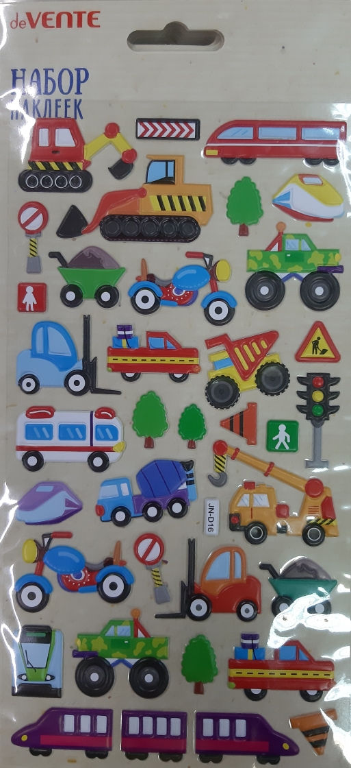 Наклейки объемные Traffic deVENTE 11,5*22, арт. 8002122