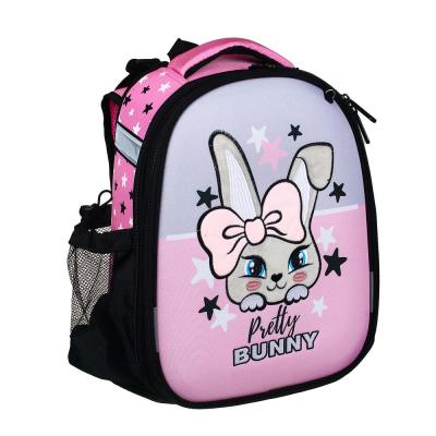 Рюкзак школьный CLIP STUDIO Зайчик каркасный ортопедическая спинка, арт. 254-448