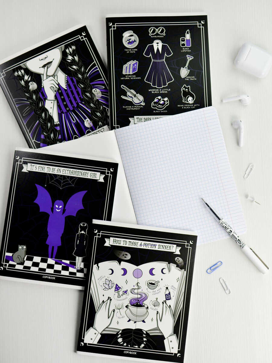 Тетрадь А5 48л кл ФЕНИКС Милая готика, арт. 64421