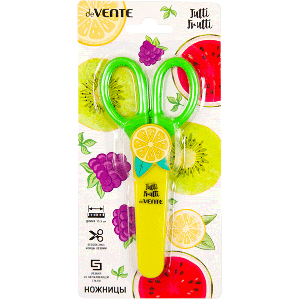 Ножницы 135мм deVENTE Tutti-Frutti Lemon в футляре, арт. 8010021