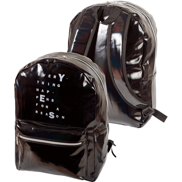 Рюкзак молодежный deVENTE Yes лаковая искусственная кожа черный, арт. 7034166