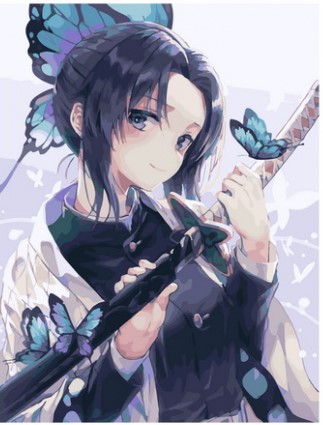 Картина по номерам с акриловыми красками на подрамнике 40*50 NN Аниме девочка , арт. GX45329