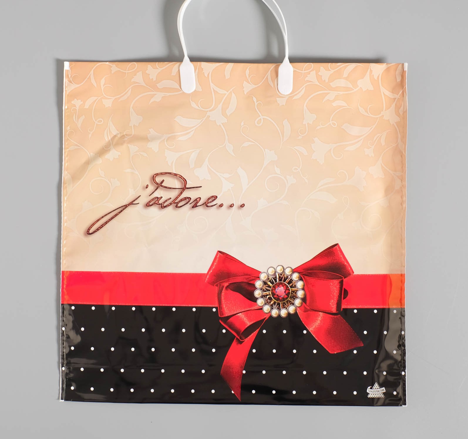 Пакет полиэтиленовый пласт ручки 36*37 ТИКОПЛАСТИК Жадор , арт. 690835