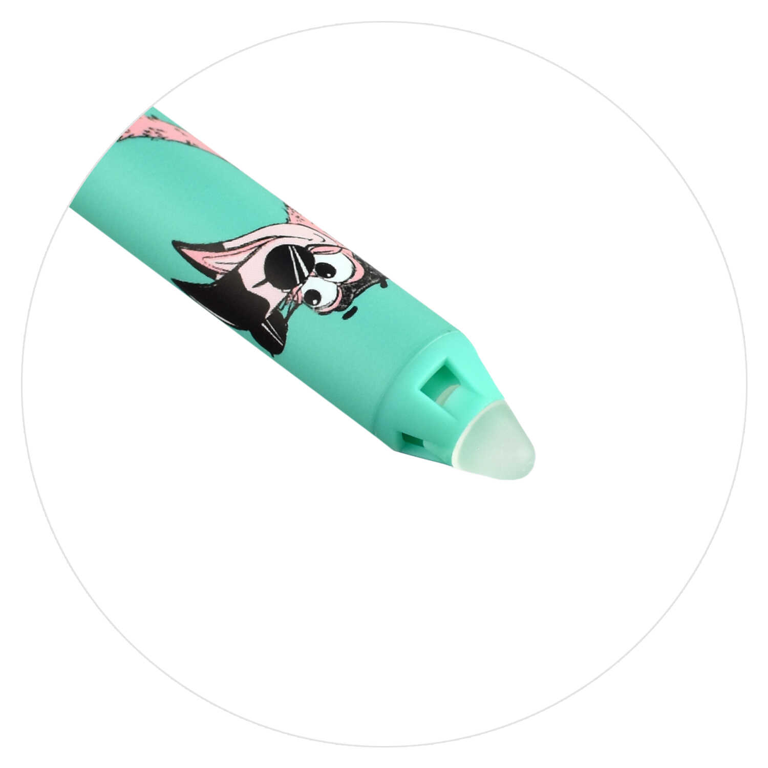 Ручка пиши-стирай гелевая синяя ФЕНИКС Упс компания корпус с рисунком soft-touch, арт. 62562