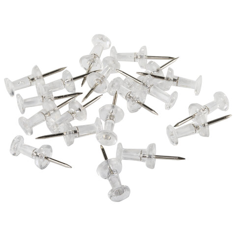 Кнопки силовые  50шт STAFF Manager прозрачные, арт. 227804