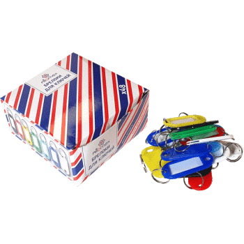 Бирка для ключей ATTOMEX инфо-окно 30x14мм ассорти, арт. 4050100/4050300 