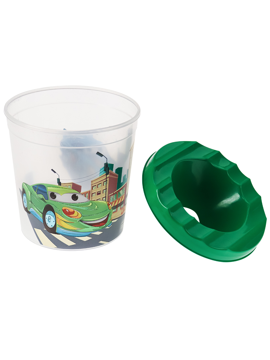 Стакан-непроливайка одно отделениеПРОФ-ПРЕСС Тачки, арт. С-0996