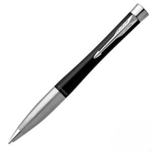 Ручка подарочная шариковая черная PARKER Urban Core Muted Black CT корпус латунь/хром в футляре, арт. 2150858