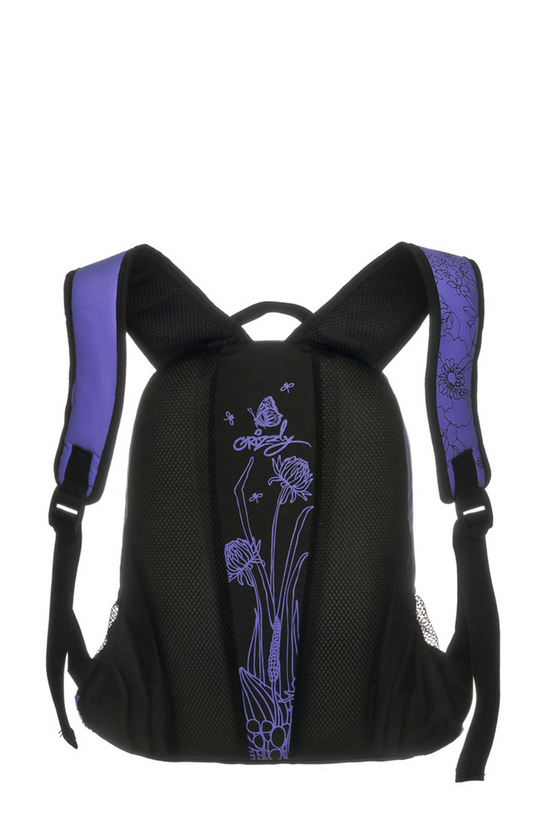 Рюкзак школьный GRIZZLY лаванда  мягкая уплотненная спинка, арт. RD-756-3/4