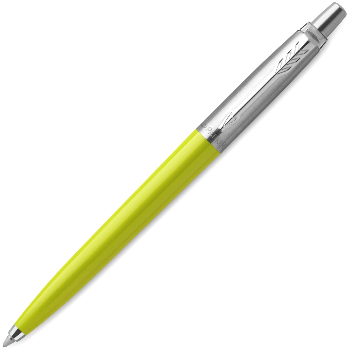 Ручка подарочная шариковая синяя PARKER Jotter Original K60 Lime Green CT корпус лайм/хром в футляре, арт. R2123126